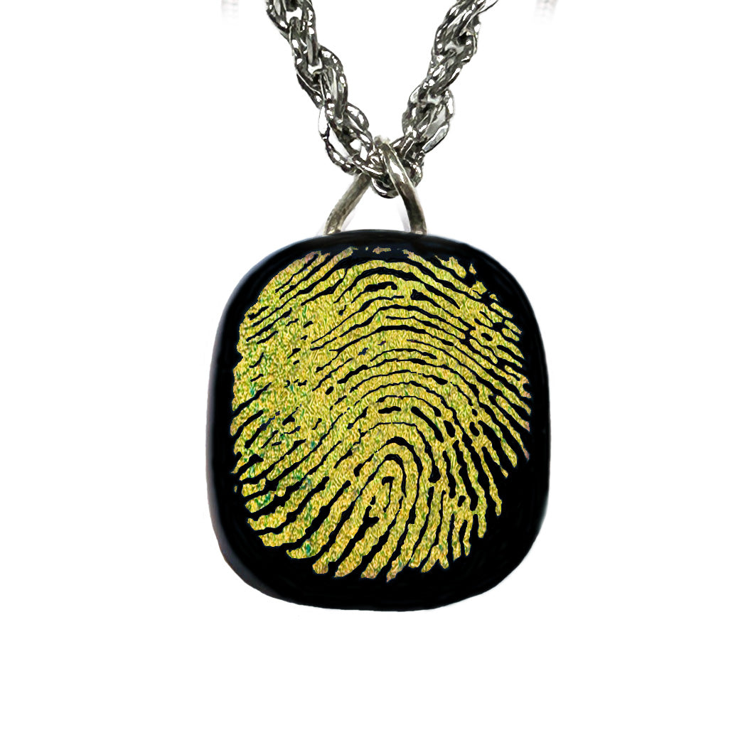 Custom Fingerprint Necklace | Personalized Mom Keepsake Jewelry