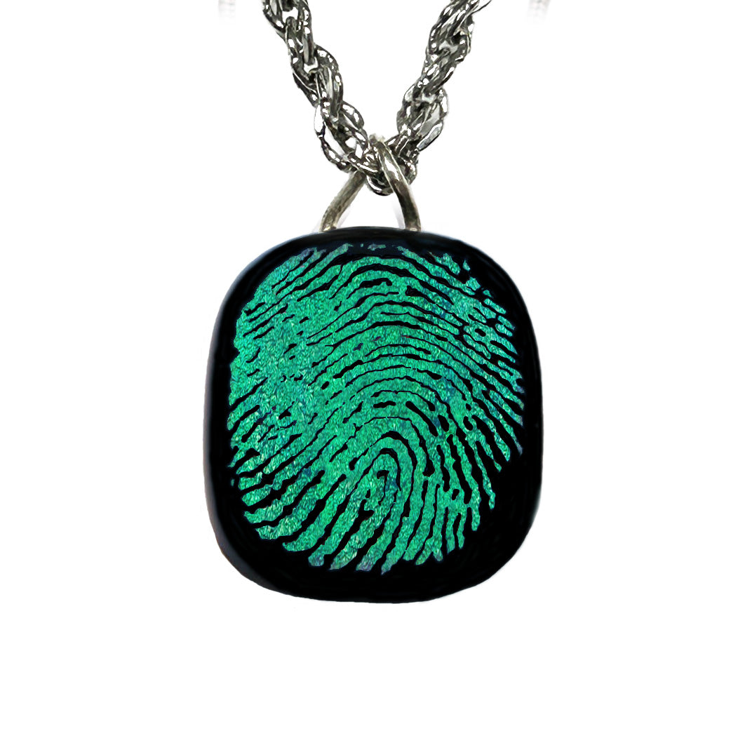 Custom Fingerprint Necklace | Personalized Mom Keepsake Jewelry