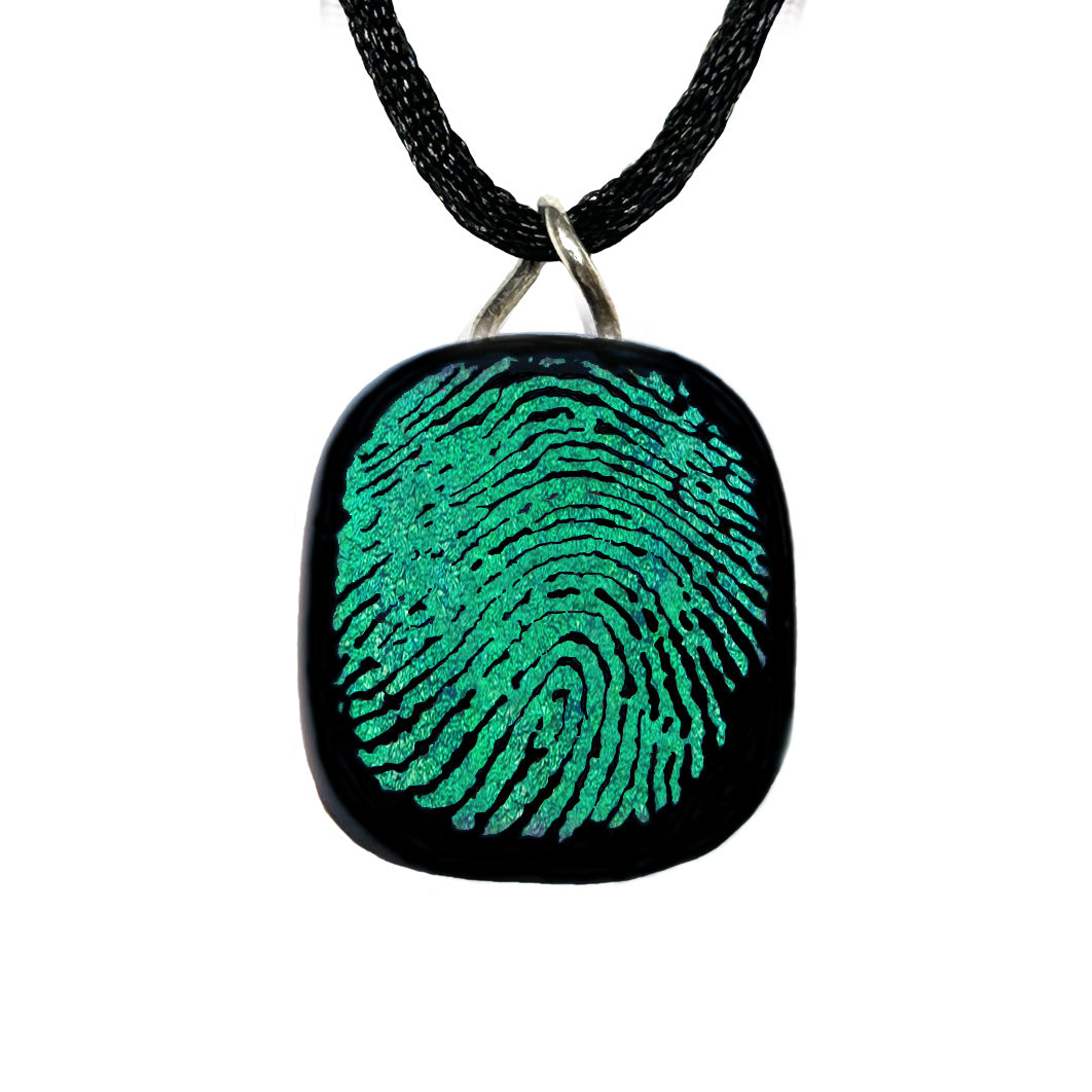 Custom Fingerprint Necklace | Personalized Mom Keepsake Jewelry