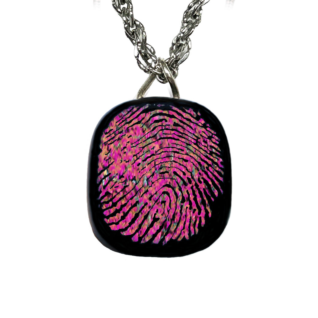 Custom Fingerprint Necklace | Personalized Mom Keepsake Jewelry
