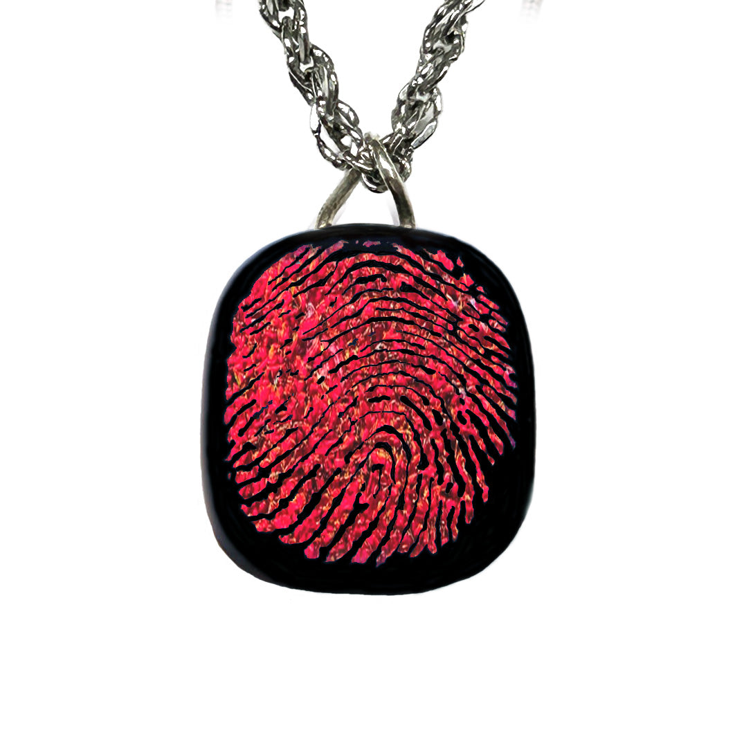 Custom Fingerprint Necklace | Personalized Mom Keepsake Jewelry