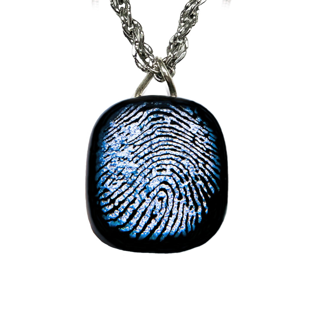 Custom Fingerprint Necklace | Personalized Mom Keepsake Jewelry