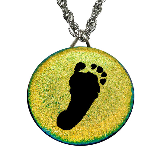 Custom Baby Footprint Necklace | Grandmother Keepsake Jewelry Gift