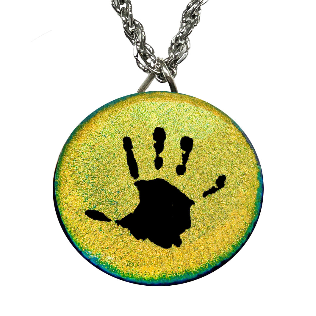 Custom Child Handprint Necklace | Personalized Mom Keepsake Jewelry