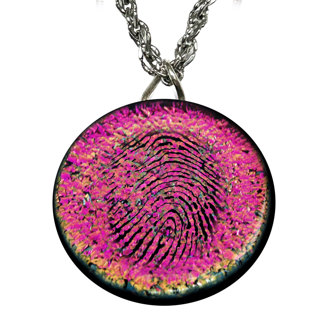 Custom Fingerprint Memorial Necklace | Keepsake Pendant