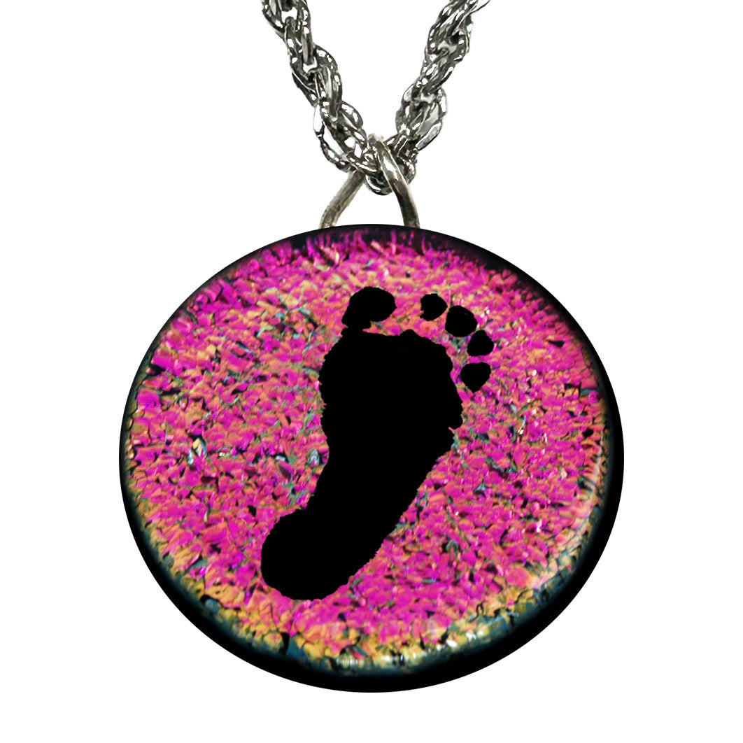 Custom Baby Footprint Necklace | Grandmother Keepsake Jewelry Gift