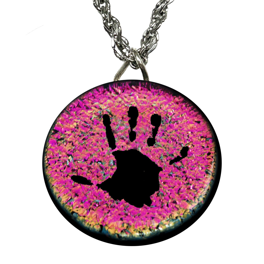Custom Child Handprint Necklace | Personalized Mom Keepsake Jewelry