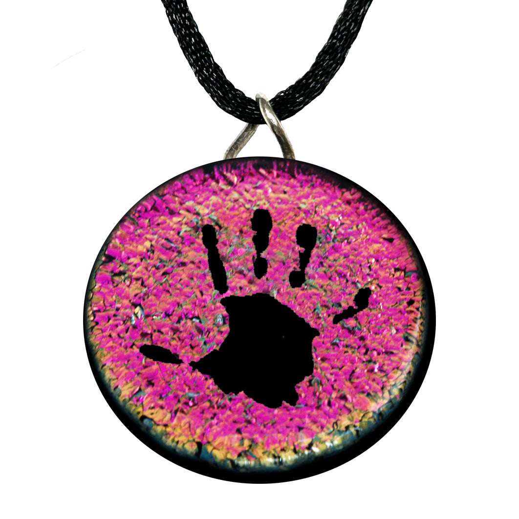 Custom Child Handprint Necklace | Personalized Mom Keepsake Jewelry