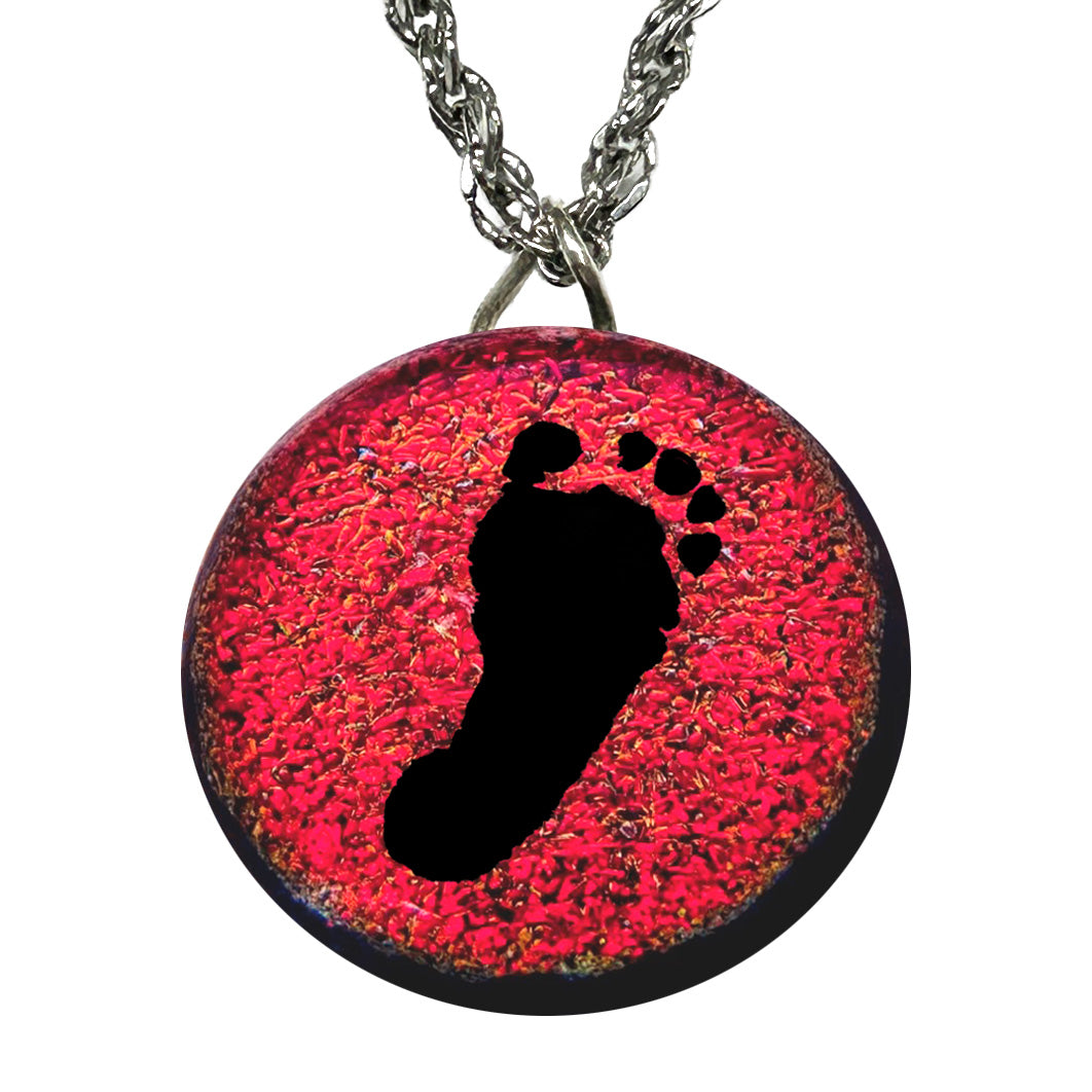 Custom Baby Footprint Necklace | Grandmother Keepsake Jewelry Gift