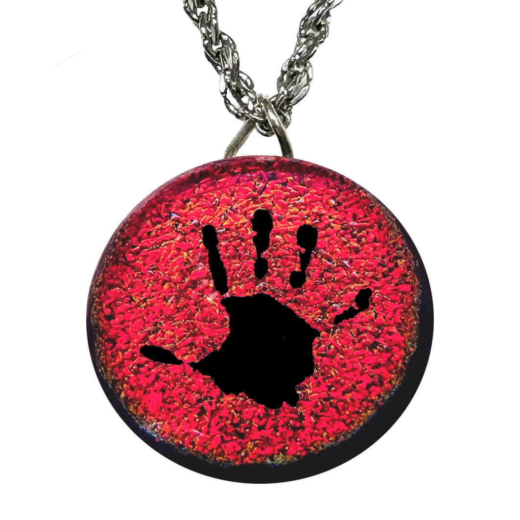 Custom Child Handprint Necklace | Personalized Mom Keepsake Jewelry