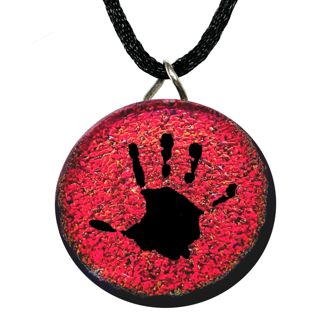 Custom Child Handprint Necklace | Personalized Mom Keepsake Jewelry