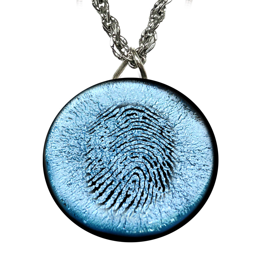 Custom Fingerprint Memorial Necklace | Keepsake Pendant