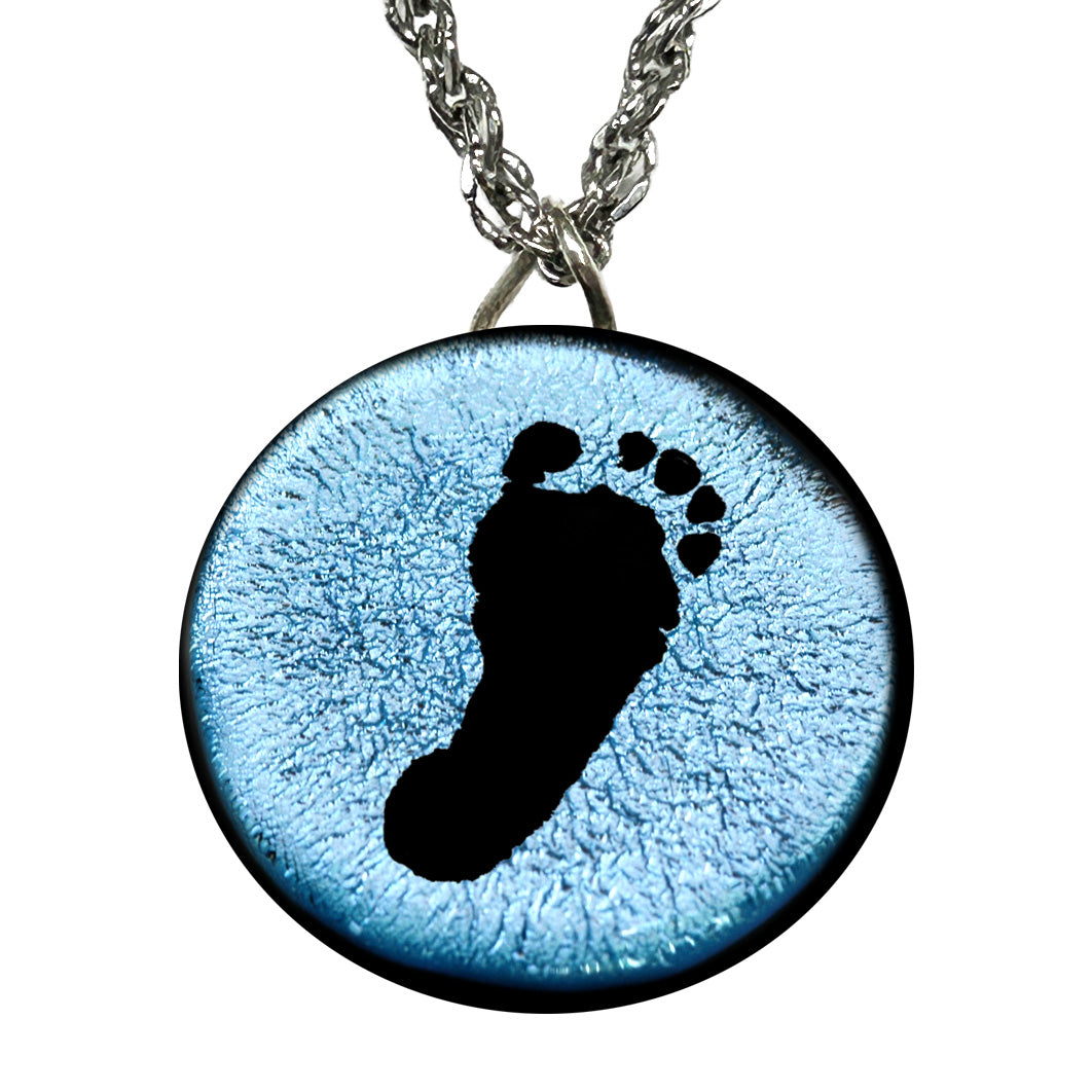 Custom Baby Footprint Necklace | Grandmother Keepsake Jewelry Gift